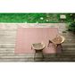 Kaleen Rugs Ziggy ZIG01-99 8" x 10" Coral and White Indoor/Outdoor Area Rug, , large
