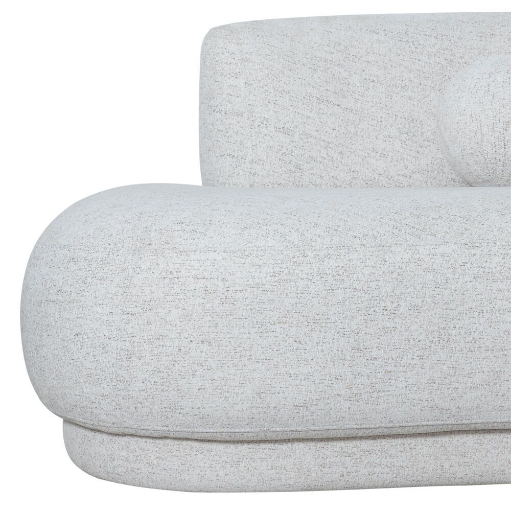 Blue River Oakland Stationary 3-Seater Sofa in Ivory Velvet, , large