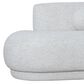 Blue River Oakland Stationary 3-Seater Sofa in Ivory Velvet, , large