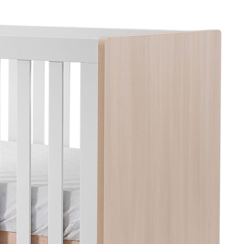 Sorelle Pannello 3-In-1 Convertible Crib in Nebbia and White, , large