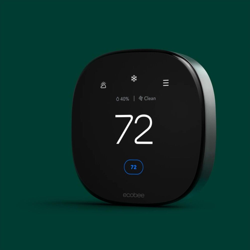 Ecobee Smart Thermostat Premium with SmartSensor in Black, , large