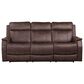 Steve Silver Valencia Power/Power Recliner Sofa in Walnut, , large