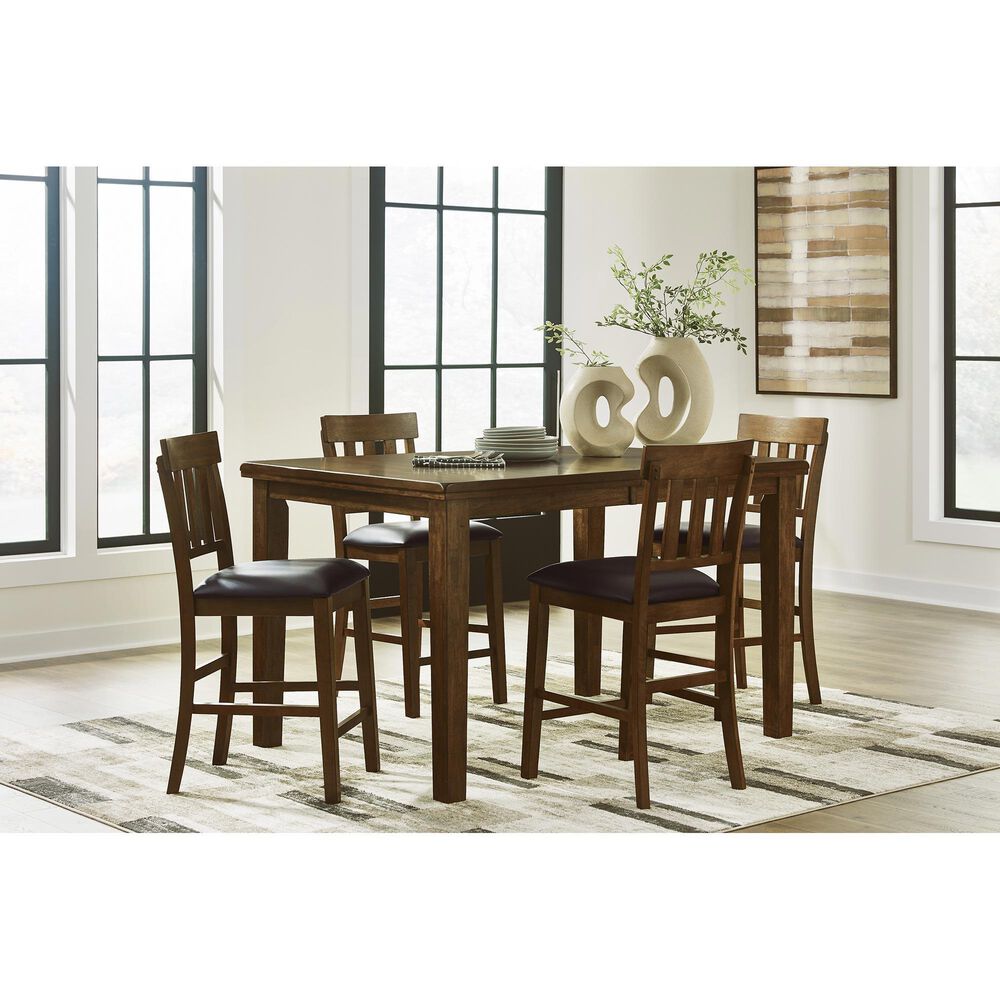 Ashley Ralene Counter Height Table in Burnished Dark Brown - Table Only, , large