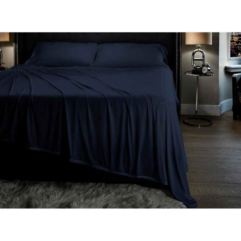 SHEEX Midnight Label 4-Piece Queen Sheet Set in Nightfall, , large