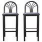 Linon Home Decor Thayer Bar Stool in Black (Set of 2), , large