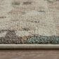 Feizy Eden Teal and Ivory 5" x 7"6" Area Rug, , large