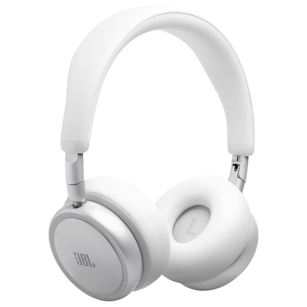 JBL Live Series Wireless Noise-Canceling On-Ear Headphones in White, , large