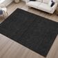 Dalyn Rug Company Soft Essentials Solid Black 10" x 14" Area Rug, , large