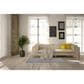 Nourison Courtyard Ivory and Blue 2" x 6" Indoor/Outdoor Runner, , large
