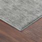 Dalyn Rug Company Soft Essentials Solid Silver 9" x 12" Indoor/Outdoor Area Rug, , large