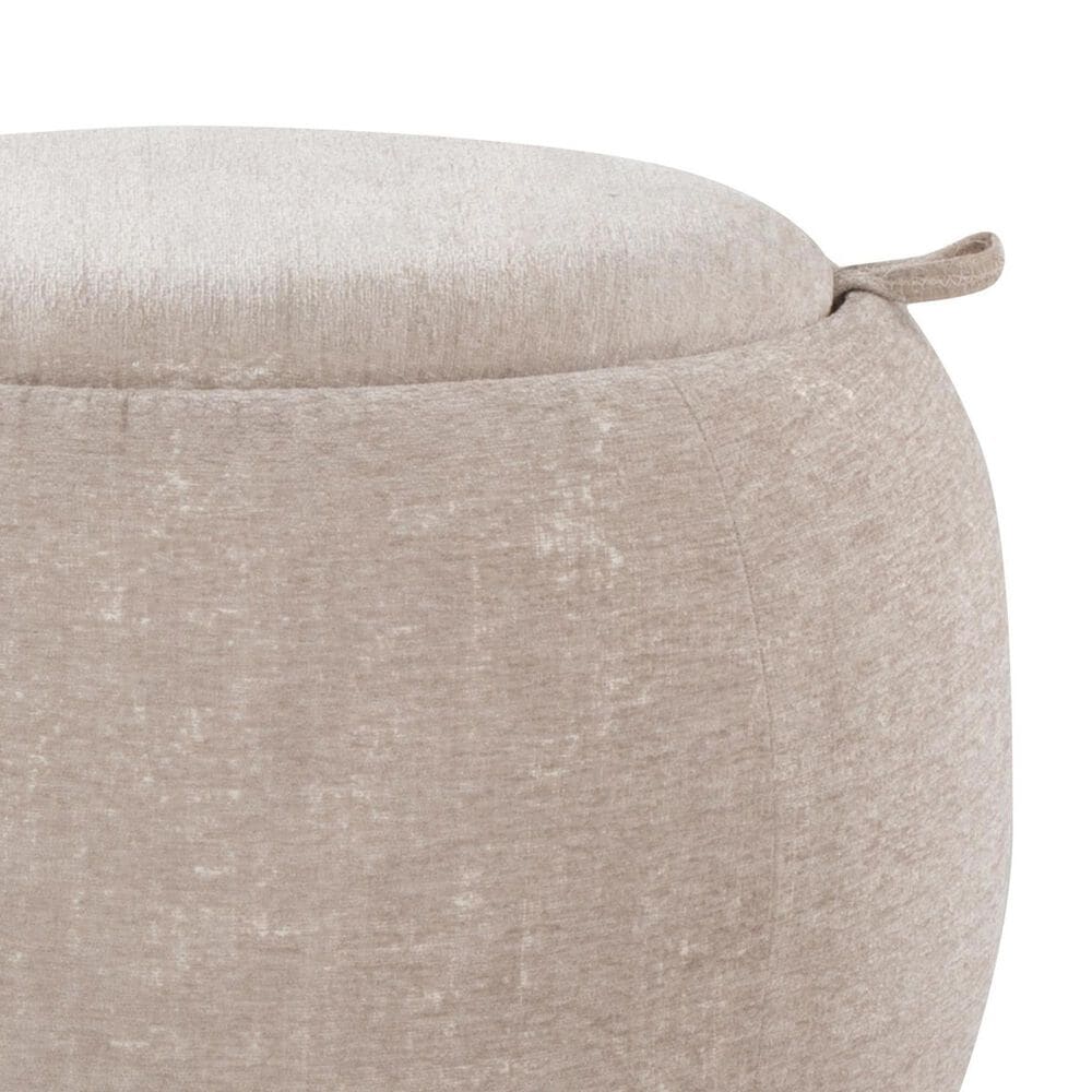 Lumisource Tray Storage Pouf in Light Brown, , large