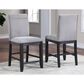Steve Silver Yves Counter Stool in Rubbed Charcoal and Gold, , large