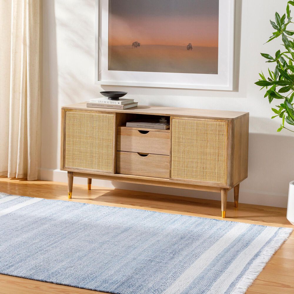 Surya Primrose PRM2302 12&#39; x 18&#39; Off-White, Denim, Light Blue and Ice Blue Indoor/Outdoor Area Rug, , large
