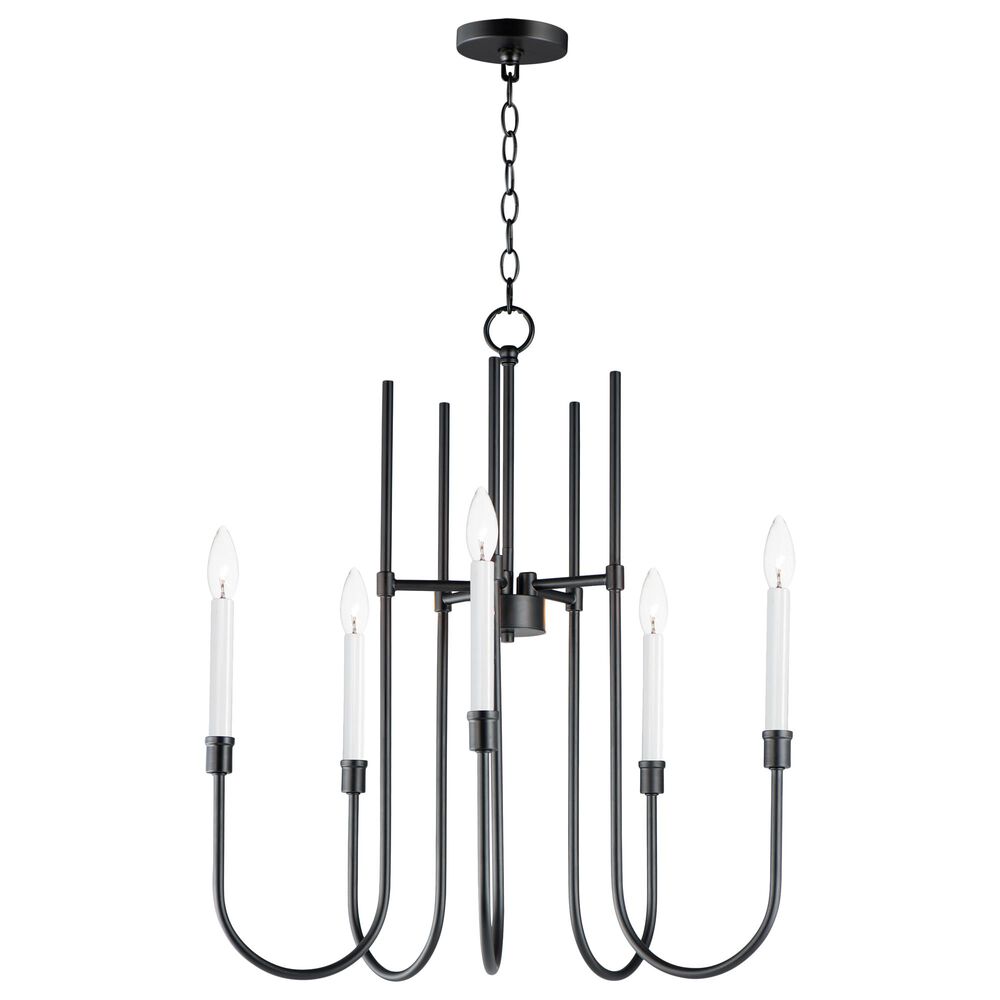 Maxim Lighting Tux 5-Light Chandelier in Black, , large