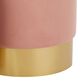 Lumisource Marla 2-Piece Nesting Ottoman Set in Pink Velvet and Gold, , large