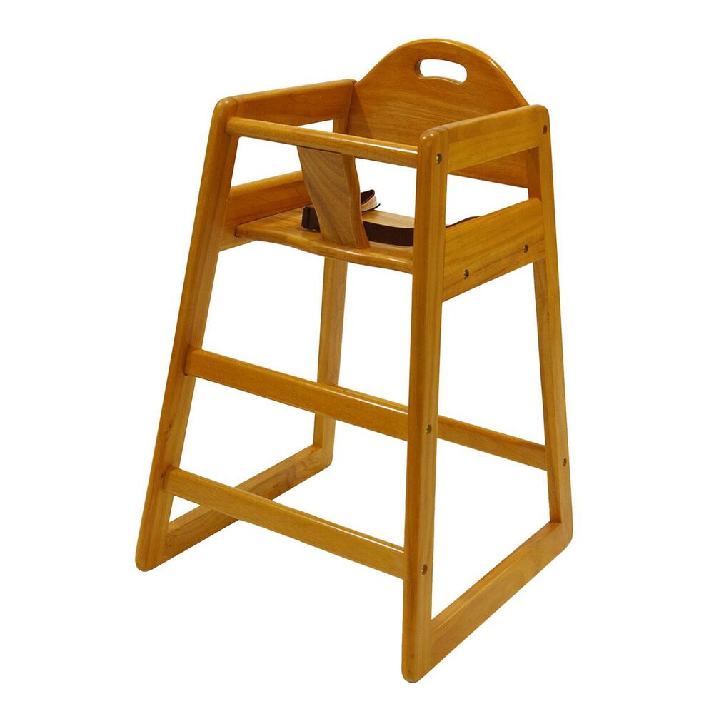LA Baby Solid Wood High Chair in Natural | Nebraska Furniture Mart