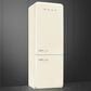 SMEG 18.01 Cu. Ft. Retro Bottom Freeze Refrigerator with Left Hinge in Cream, , large