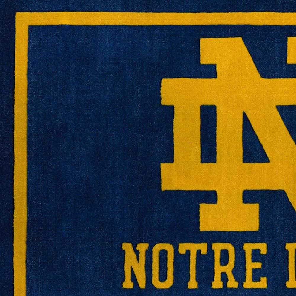 Luxury Sports Rugs NCAA Notre Dame Fighting Irish 1'6" x 2'4" Blue
