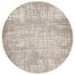Nourison Rush 6" Round Ivory and Taupe Area Rug, , large