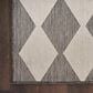 Nourison Positano Geometric Charcoal 6" x 9" Indoor/Outdoor Area Rug, , large