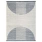 Nourison Astra Machine Washable ASW03 2"2" x 4" Ivory and Blue Area Rug, , large