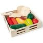 Melissa & Doug Wooden Cutting Food Play Food Set, , large