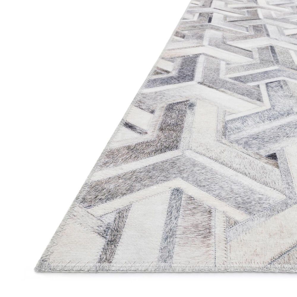 Loloi II Maddox MAD-05 3&#39;6&quot; x 5&#39;6&quot; Silver and Ivory Area Rug, , large