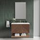 James Martin Vanities Marcello 36" Single Bathroom Vanity in Chestnut with 3 cm White Zeus Quartz Top and Rectangular Sink, , large