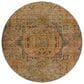 Dalyn Rug Company Silk Road Curry, Paprika, Gold, Copper and Navy 8" Round Area Rug, , large