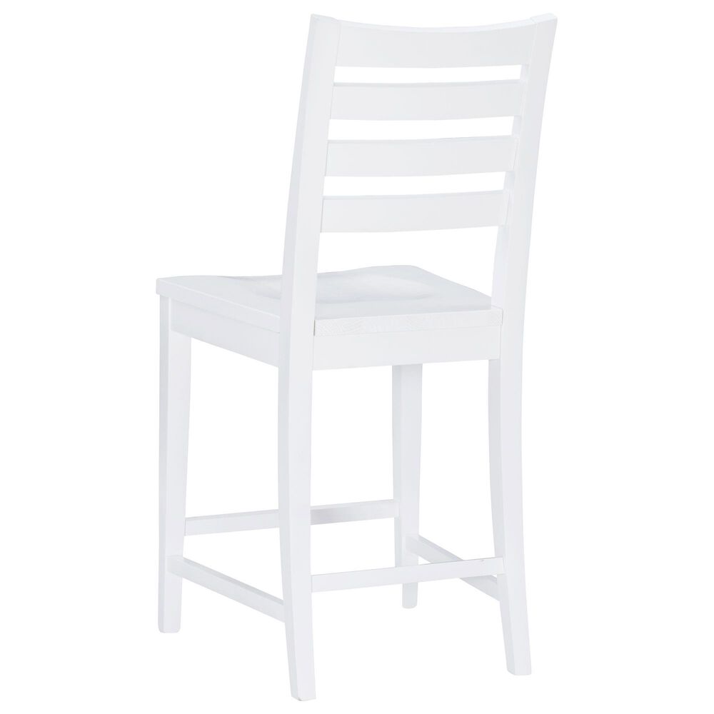 Linon Home Decor Flynn 22" Counter Stool in White, , large