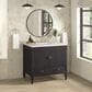 James Martin Vanities Myrrin 36" Vanity in Carbon Oak with 3 cm Arctic Fall Solid Surface Top, , large