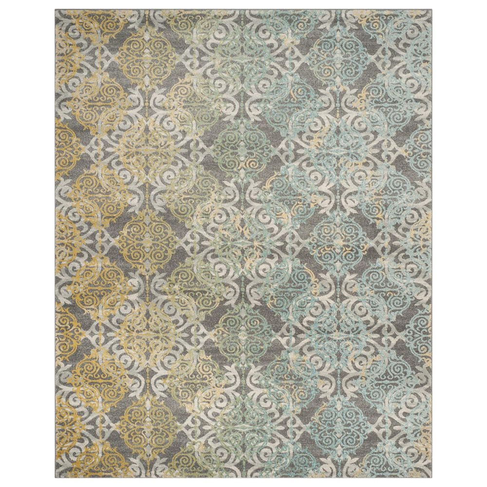 Safavieh Evoke EVK230D 11" x 15" Gray and Ivory Area Rug, , large
