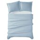 Pem America Cannon Solid 3-Piece Full/Queen Duvet Cover Set in Light Blue, , large