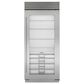Sub Zero 22.9 Cu. Ft. Classic Right Hinge Built-In Refrigerator with Glass Door and Tubular Handle in Stainless Steel, , large