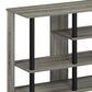 HOMLUX 6-Tier Shoe Rack in French Oak and Black, , large