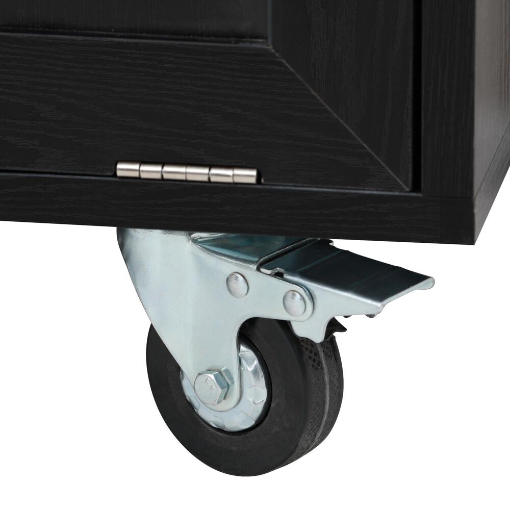 HOMLUX 102" Kitchen Island with Extendable Dining Table in Black, , large