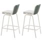 Zuo Modern Luft Patio Barstool in Beige and Green (Set of 2), , large