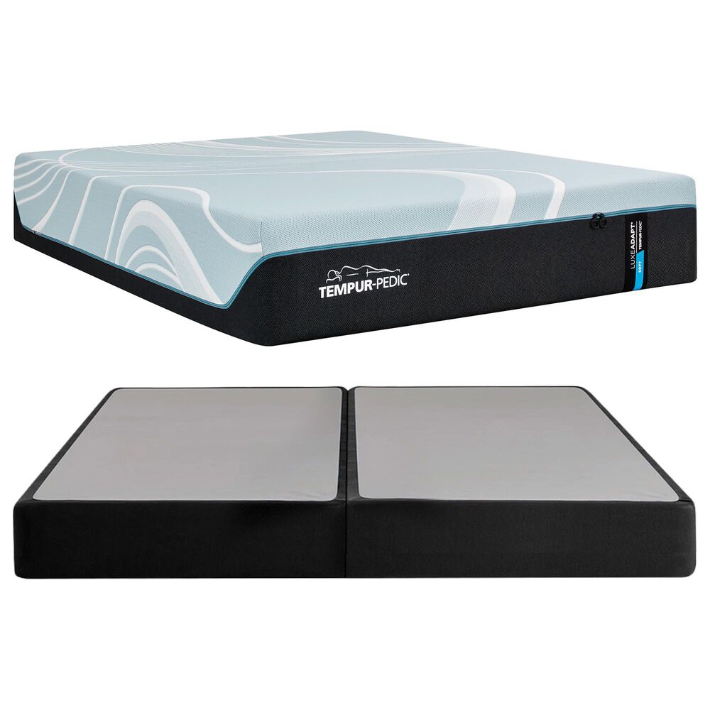 Tempur-Pedic LuxeAdapt 2.0 Soft Split King Mattress with Low Profile Box Springs, , large
