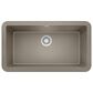 Blanco Ikon 33" Apron Single Bowl Farmhouse Sink in Truffle, , large