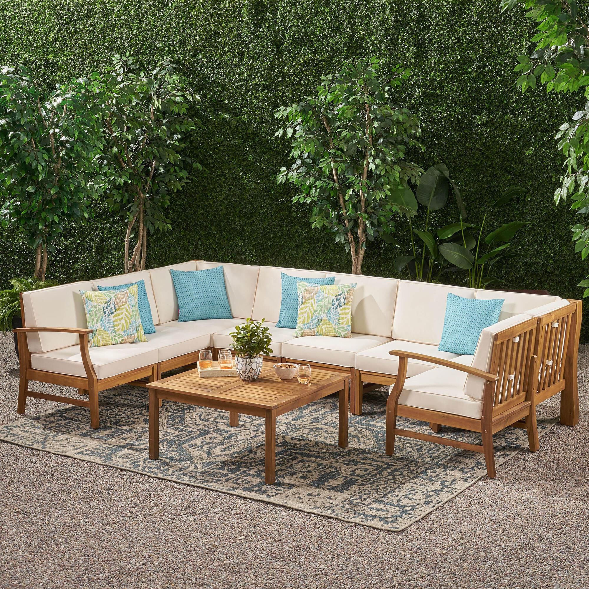 9 piece patio discount sectional