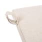 Hearth and Haven Outdoor Dining Chair with Rope Design Back and White Frame in Beige (Set of 2), , large