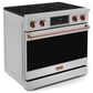 Thor Kitchen Gordon Ramsay 6 Cu. Ft. 36" Professional Electric Range with Rose Gold Handle Kit in Stainless Steel, , large
