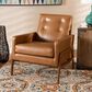 Baxton Studio Perris Lounge Chair in Tan, , large