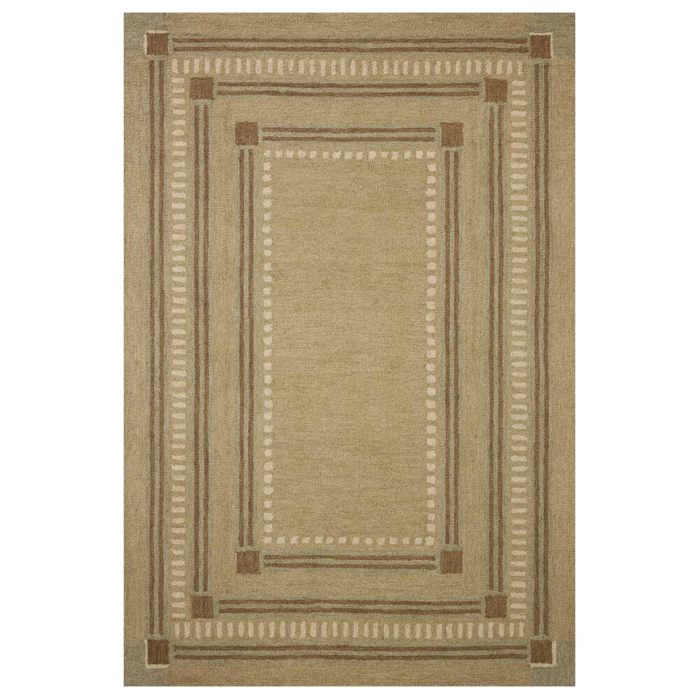 Chris Loves Julia x Loloi Alfie Green and Natural 2"3" x 3"9" Area Rug, , large
