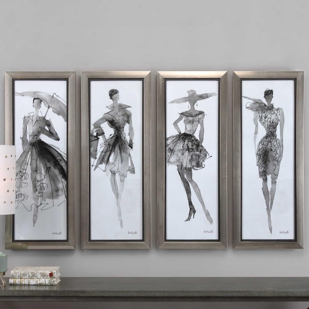 Uttermost Fashion Sketchbook Art (Set of 4), , large