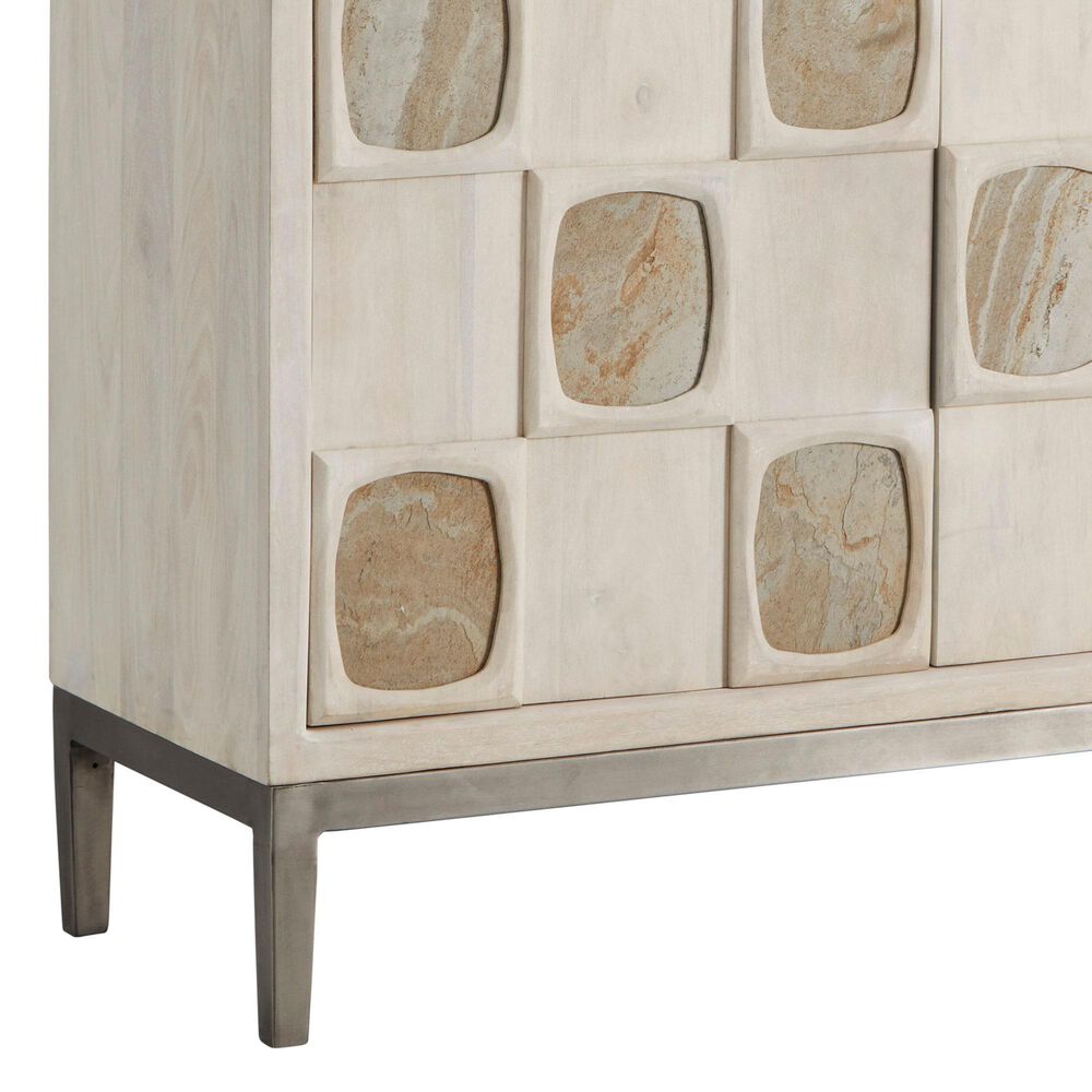 Chapel Hill Bar and Game Room 2-Door Contemporary Bar Cabinet in Stone, , large