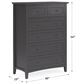 Urban Home Grace 5-Drawer Chest in Raven Black, , large
