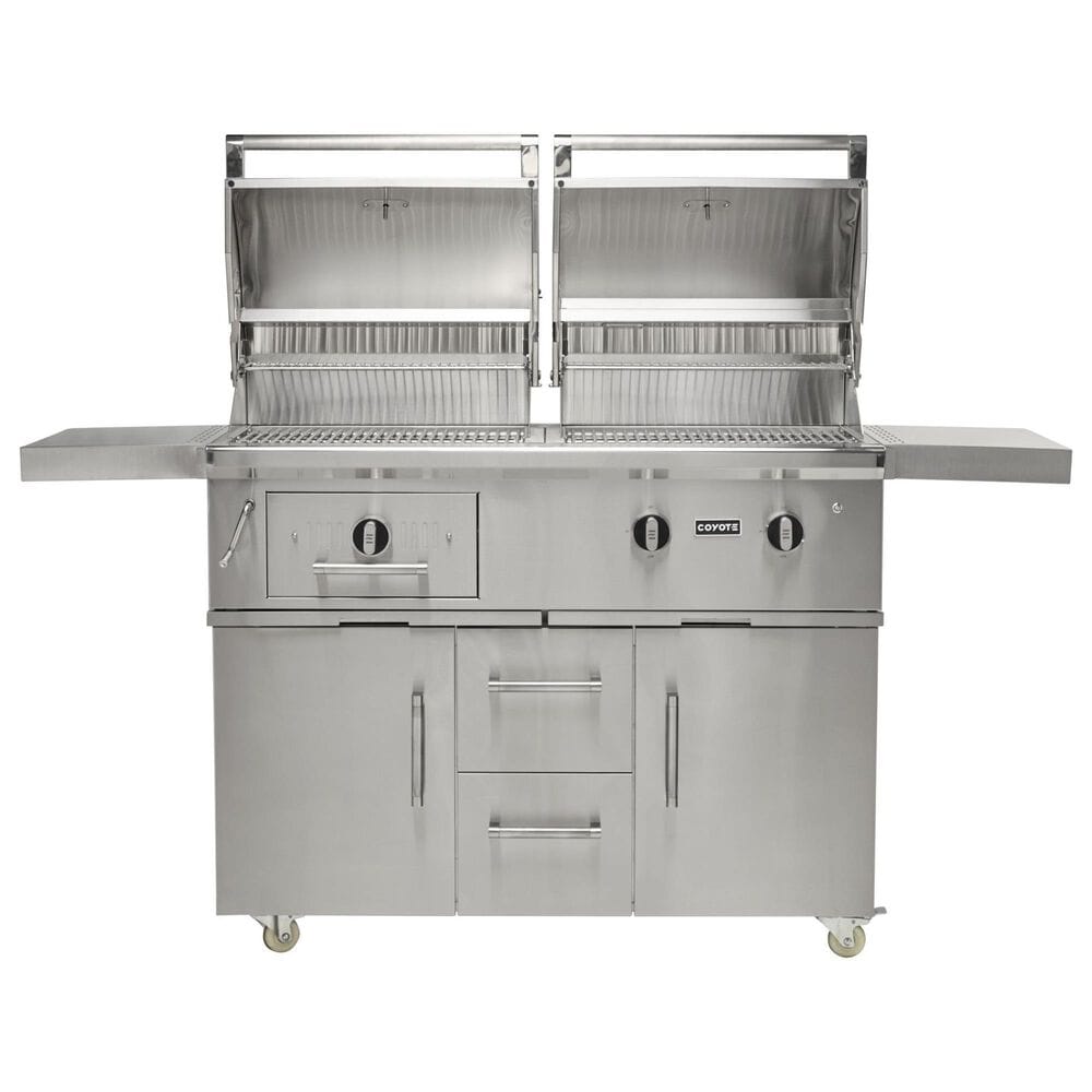 Coyote Outdoor 50&quot; Hybrid Built-In Natural Gas Grill in Stainless Steel, , large