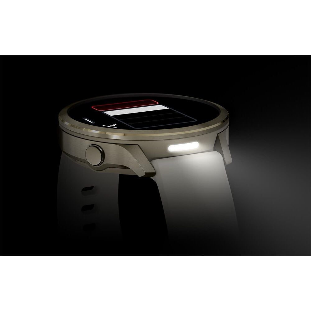 Garmin Venu 4  41 mm Lunar Gold with Bone Silicone Band, , large