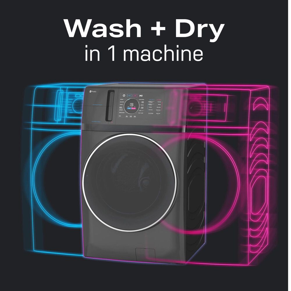 GE Profile 4.8 Cu. Ft. Ultra Fast Combo Washer/Dryer with Heat Pump In Slate, , large
